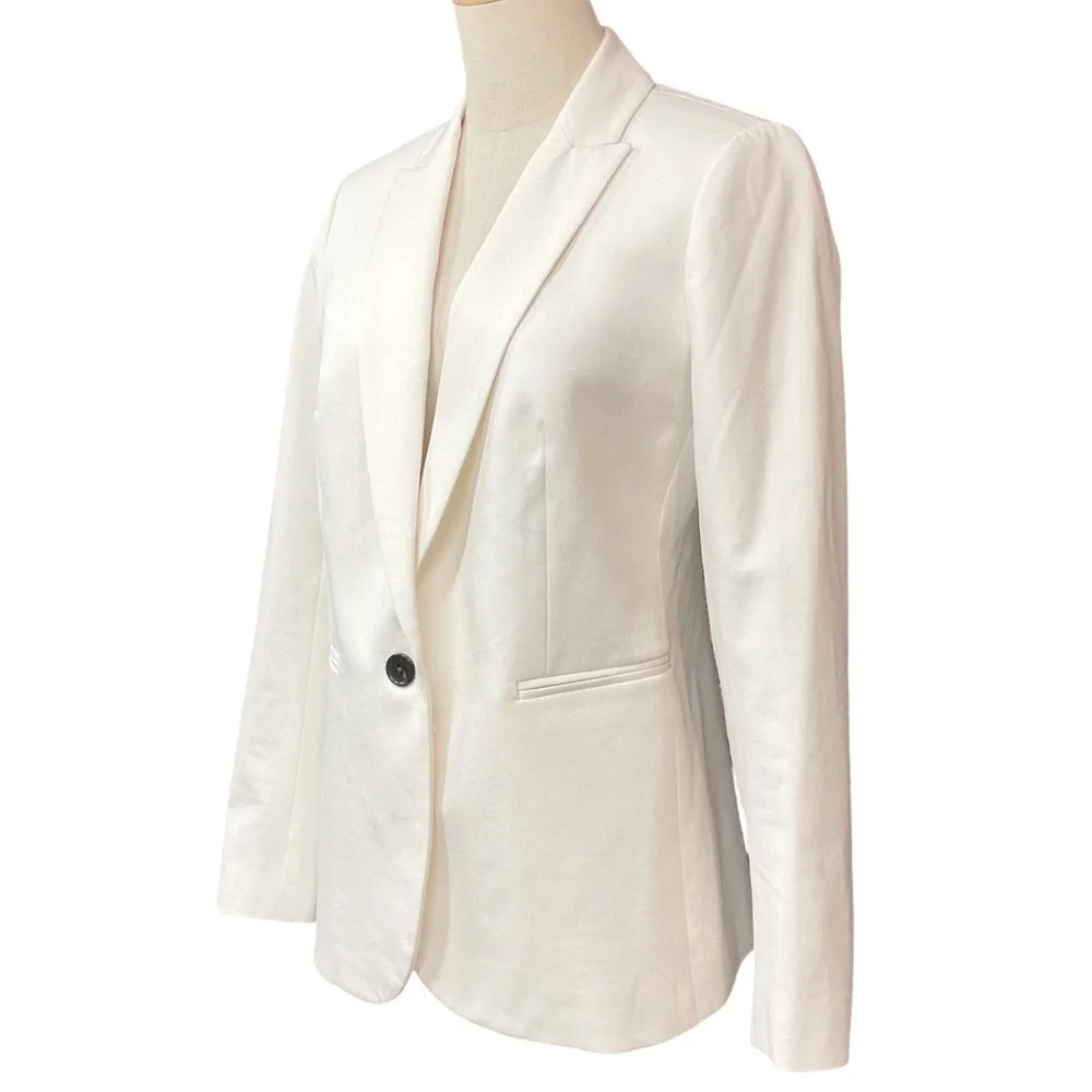 J.‎ Crew Women's Bi Stretch Collared Long Sleeve Office Minimalist Blazer Size 6
